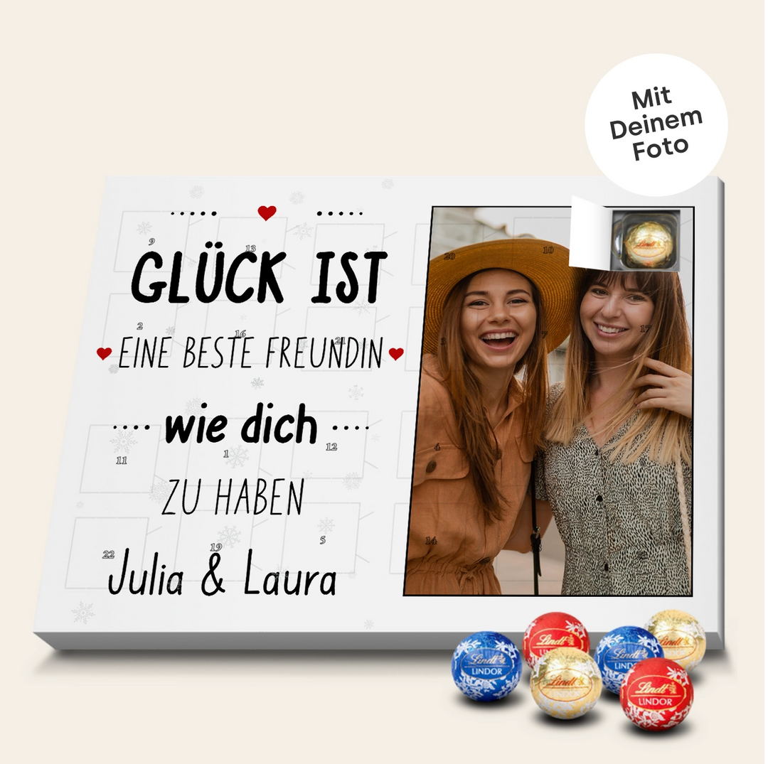 Personalisierter Lindt Adventskalender "Beste Freundin" famwalls