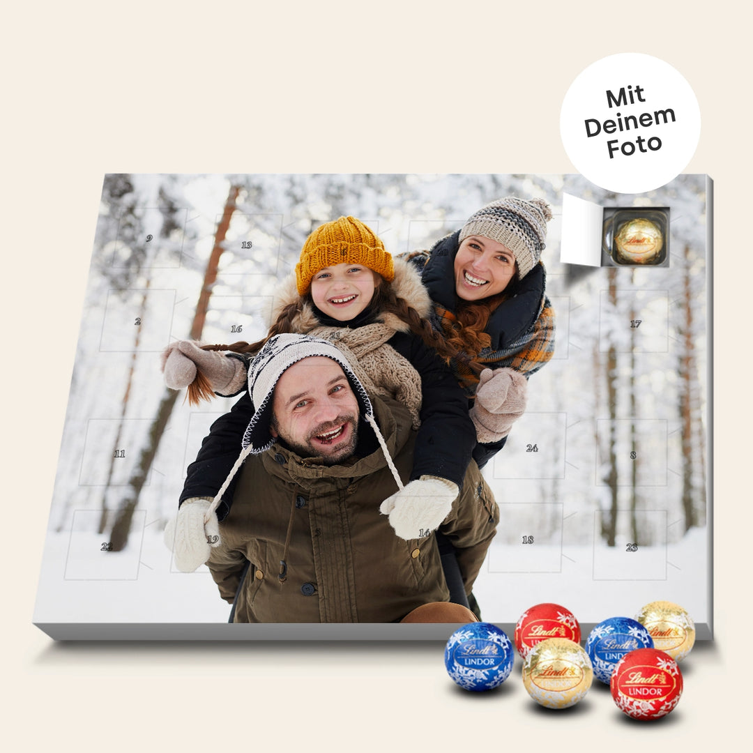 Personalisierter Lindt Adventskalender "Foto" famwalls