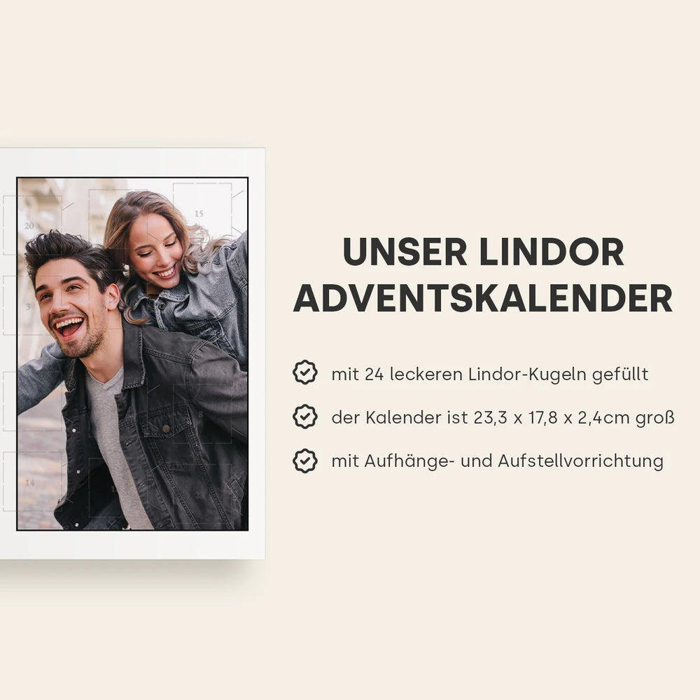 Personalisierter Lindt Adventskalender "Partnerin" famwalls