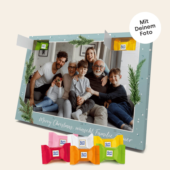 Personalisierter Ritter Sport Adventskalender "Schnee" famwalls