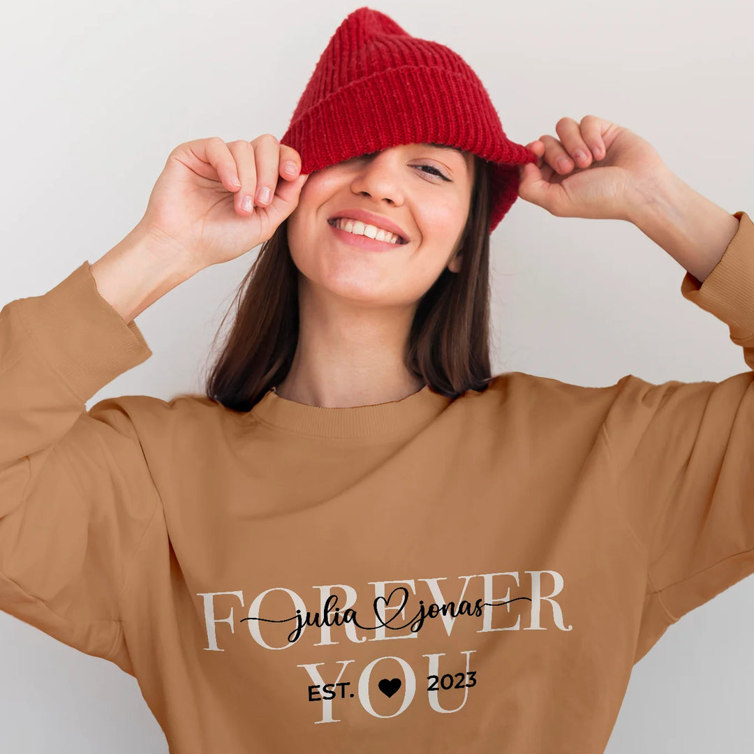 Personalisierter Sweater "Forever you"