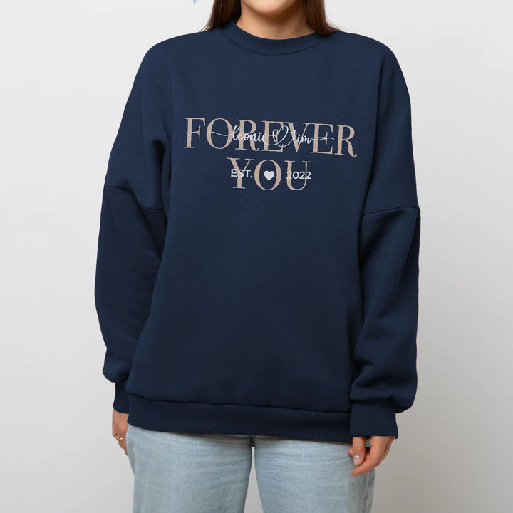 Personalisierter Sweater "Forever you"