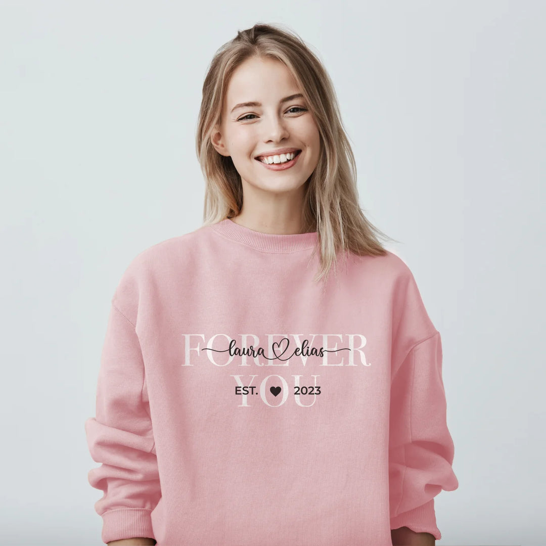 Personalisierter Sweater "Forever you"