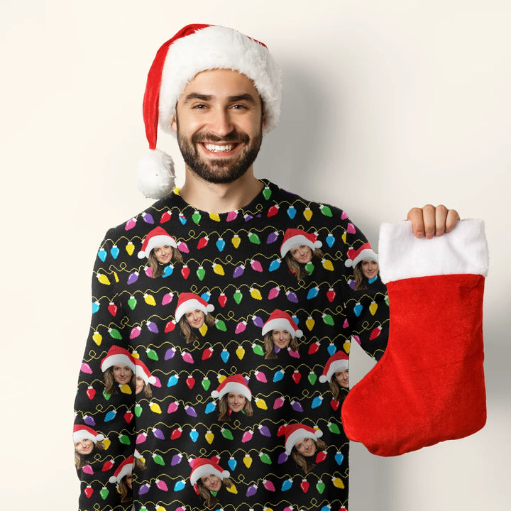 Personalisierter Ugly Christmas Sweater "Dein Foto" famwalls