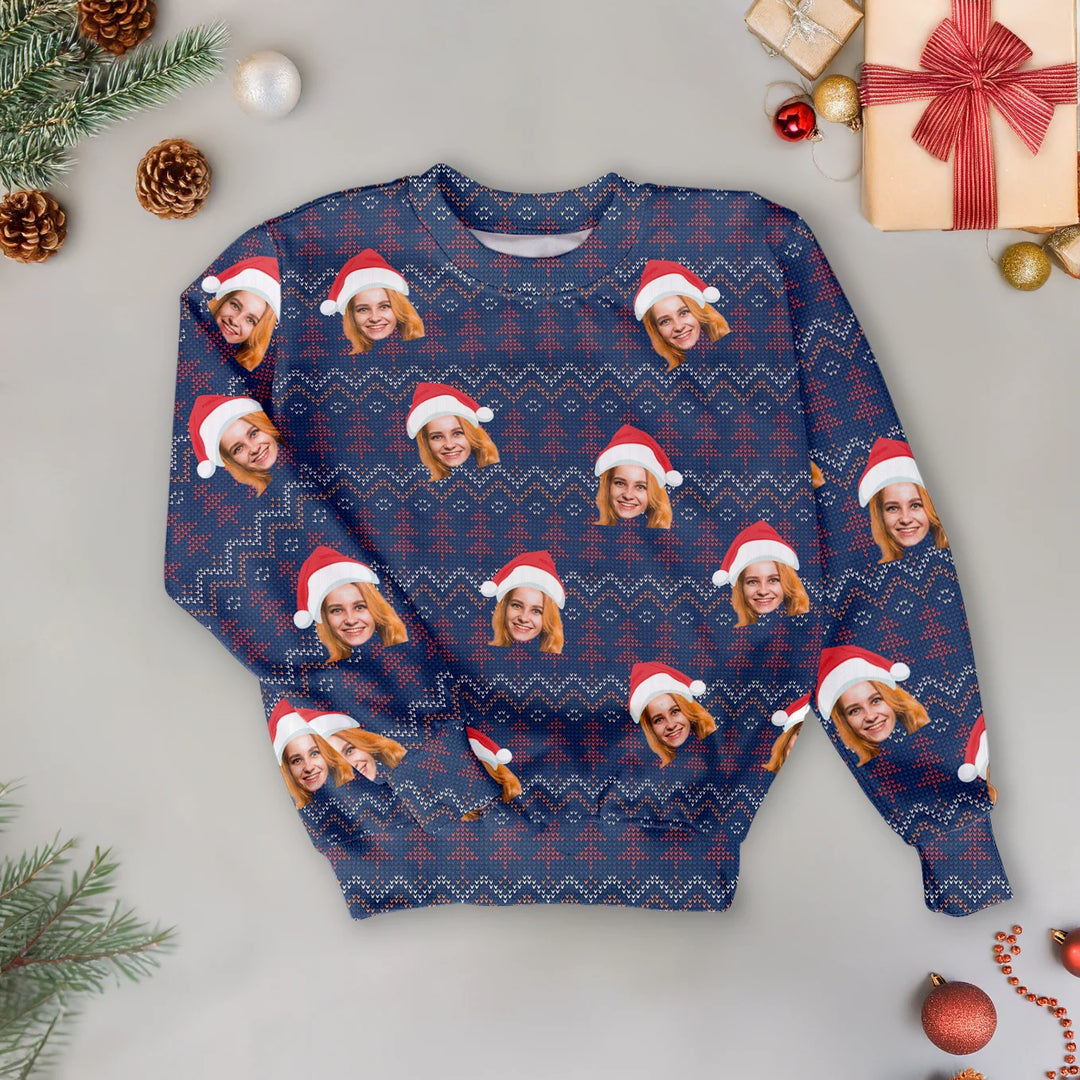 Personalisierter Ugly Christmas Sweater "Tannenbaum" famwalls