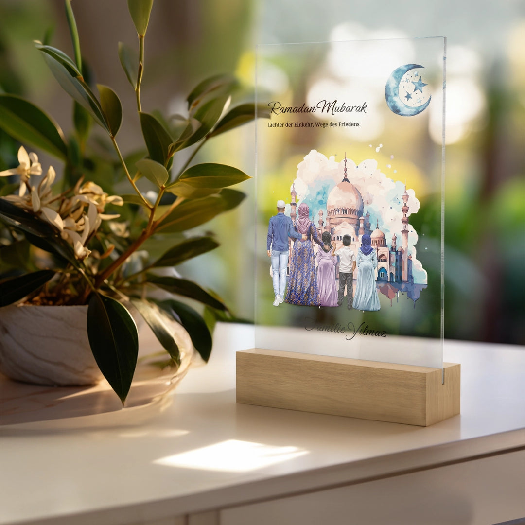 Personalisiertes Acryl-Glas ''Ramadan'' famwalls