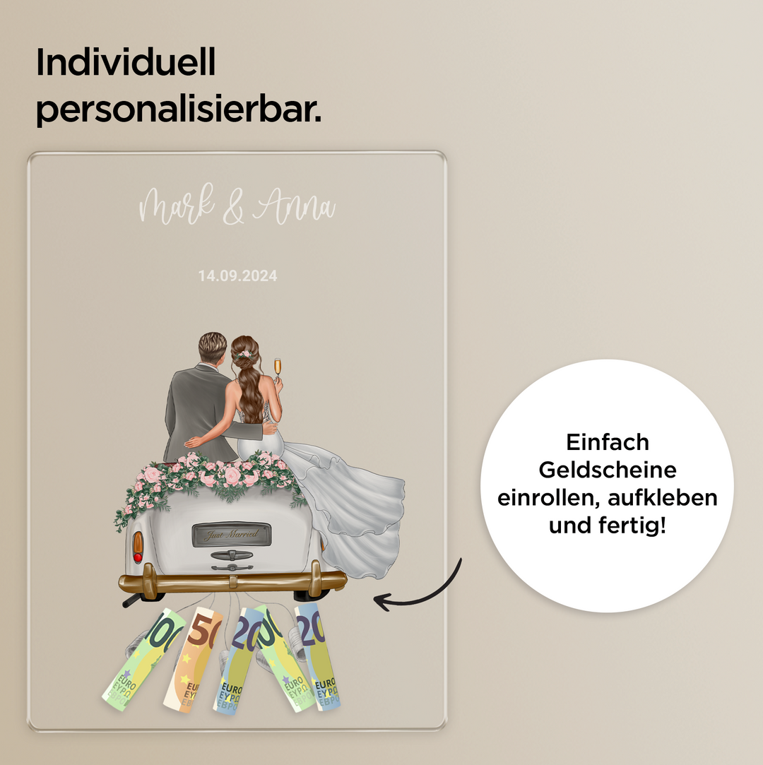 Personalisiertes Glowlight "Just Married" famwalls