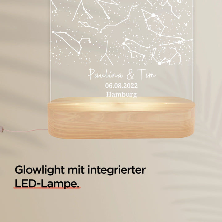 Personalisiertes Glowlight ''Sternenhimmel'' famwalls