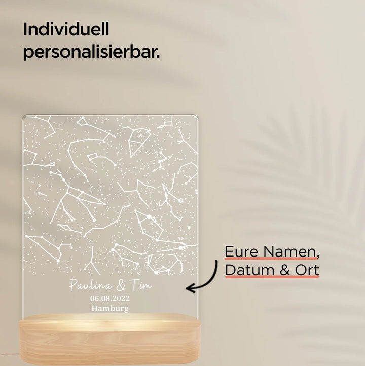 Personalisiertes Glowlight ''Sternenhimmel'' famwalls