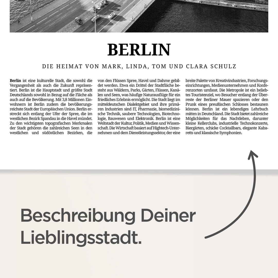 Personalisiertes Poster "Berlin" famwalls