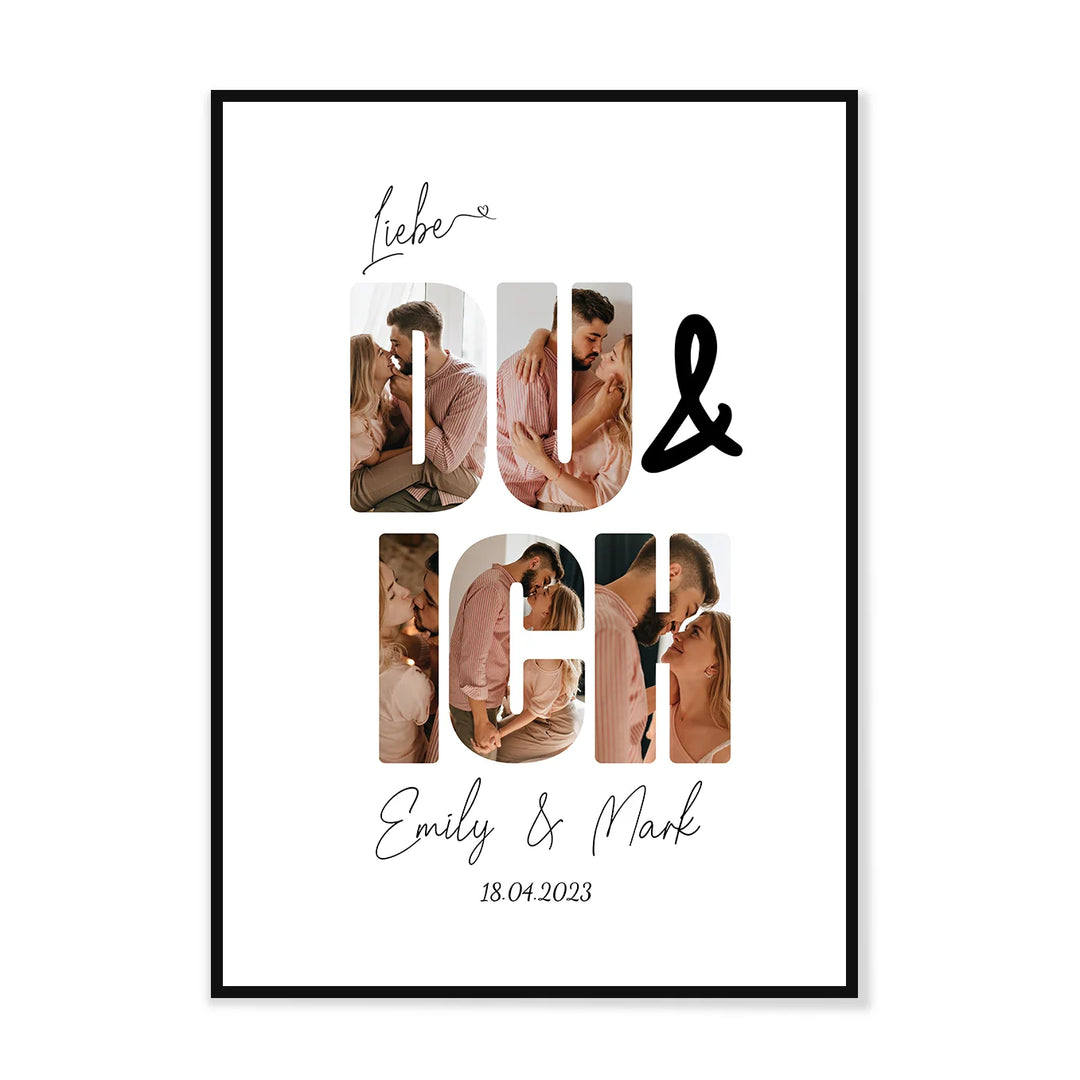 Personalisiertes Poster "Du & Ich" - famwalls