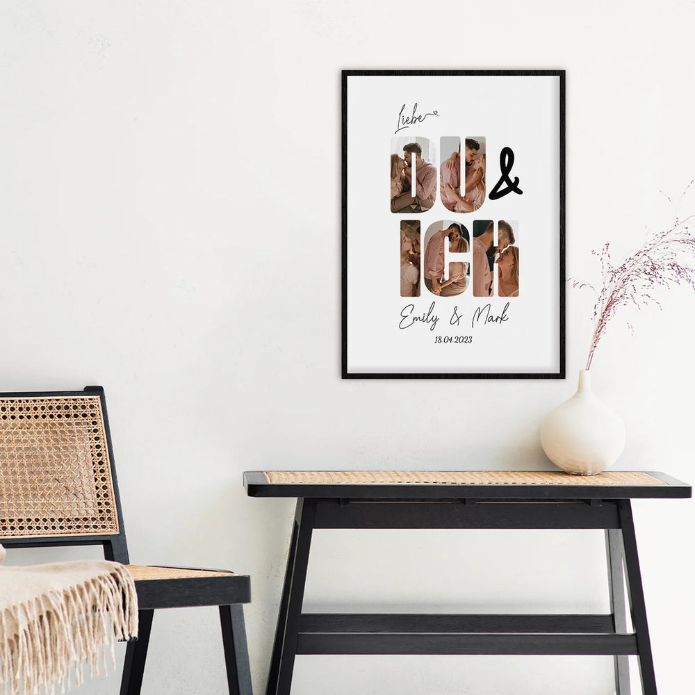 Personalisiertes Poster "Du & Ich" - famwalls