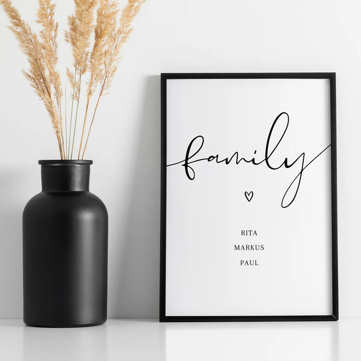 Personalisiertes Poster "Family" - famwalls