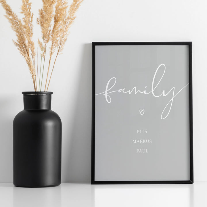 Personalisiertes Poster "Family" - famwalls