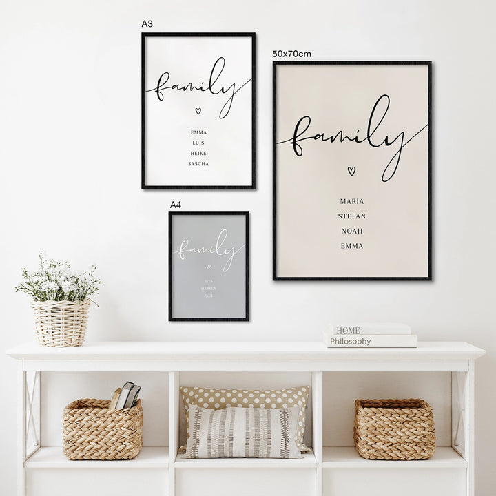 Personalisiertes Poster "Family" - famwalls