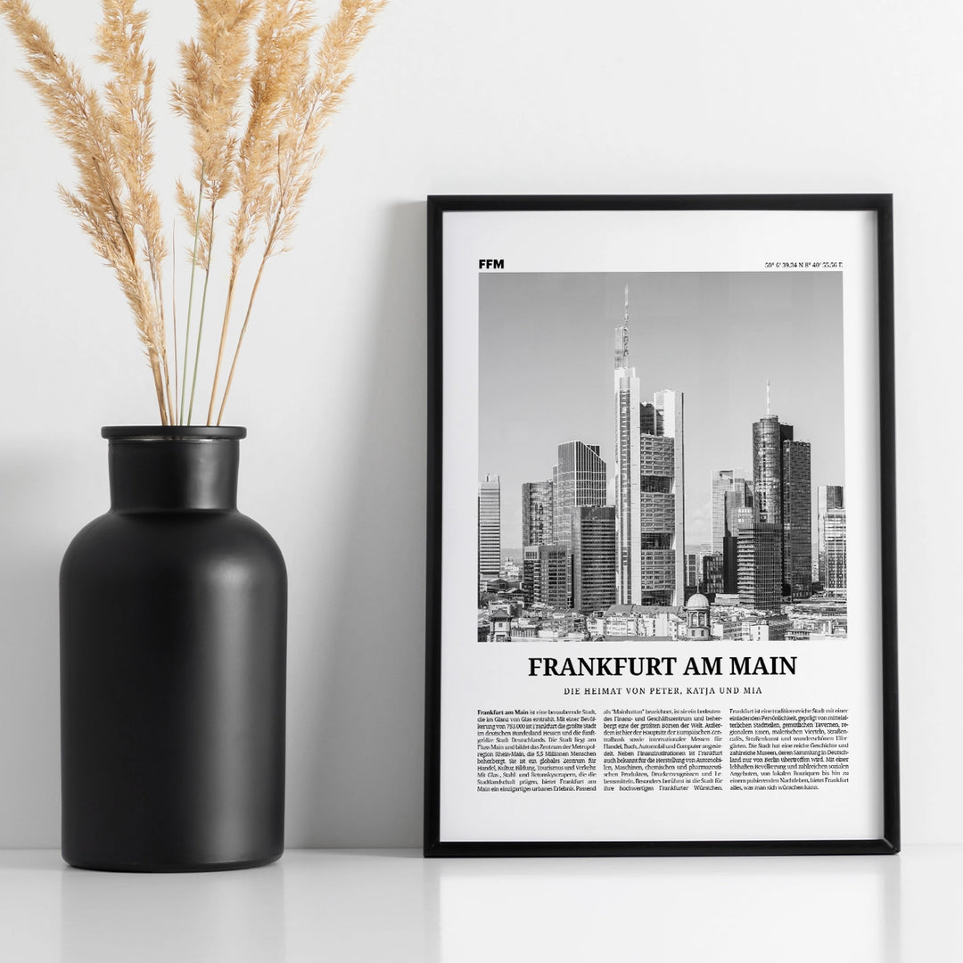 Personalisiertes Poster "Frankfurt am Main" famwalls