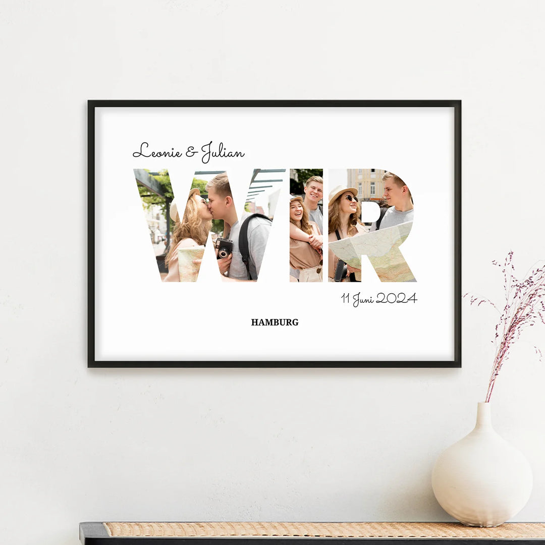 Personalisiertes Poster "Wir" - famwalls