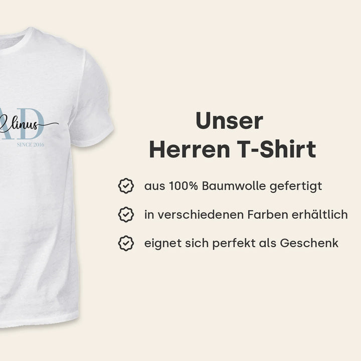 Personalisiertes T-Shirt "Dad" - famwalls