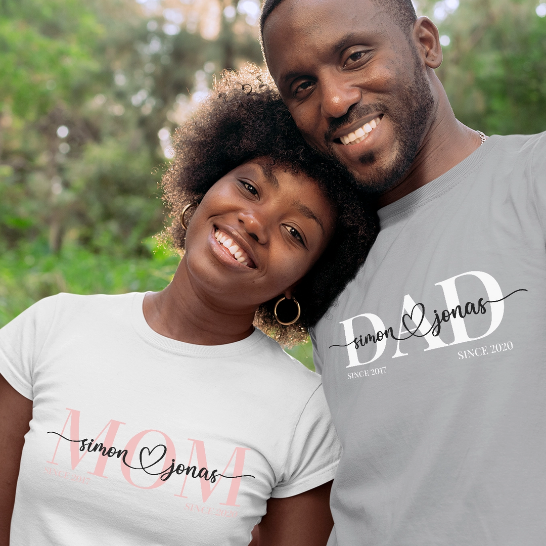 Personalisiertes T-Shirt "Dad" famwalls