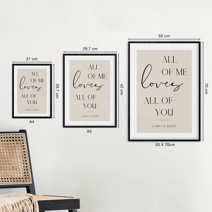 Poster "All of me" - famwalls