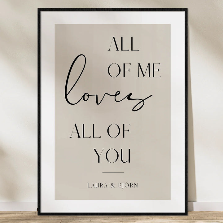 Poster "All of me" - famwalls