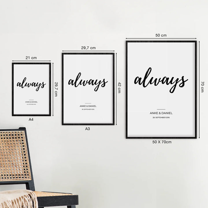 Poster "Always" - famwalls