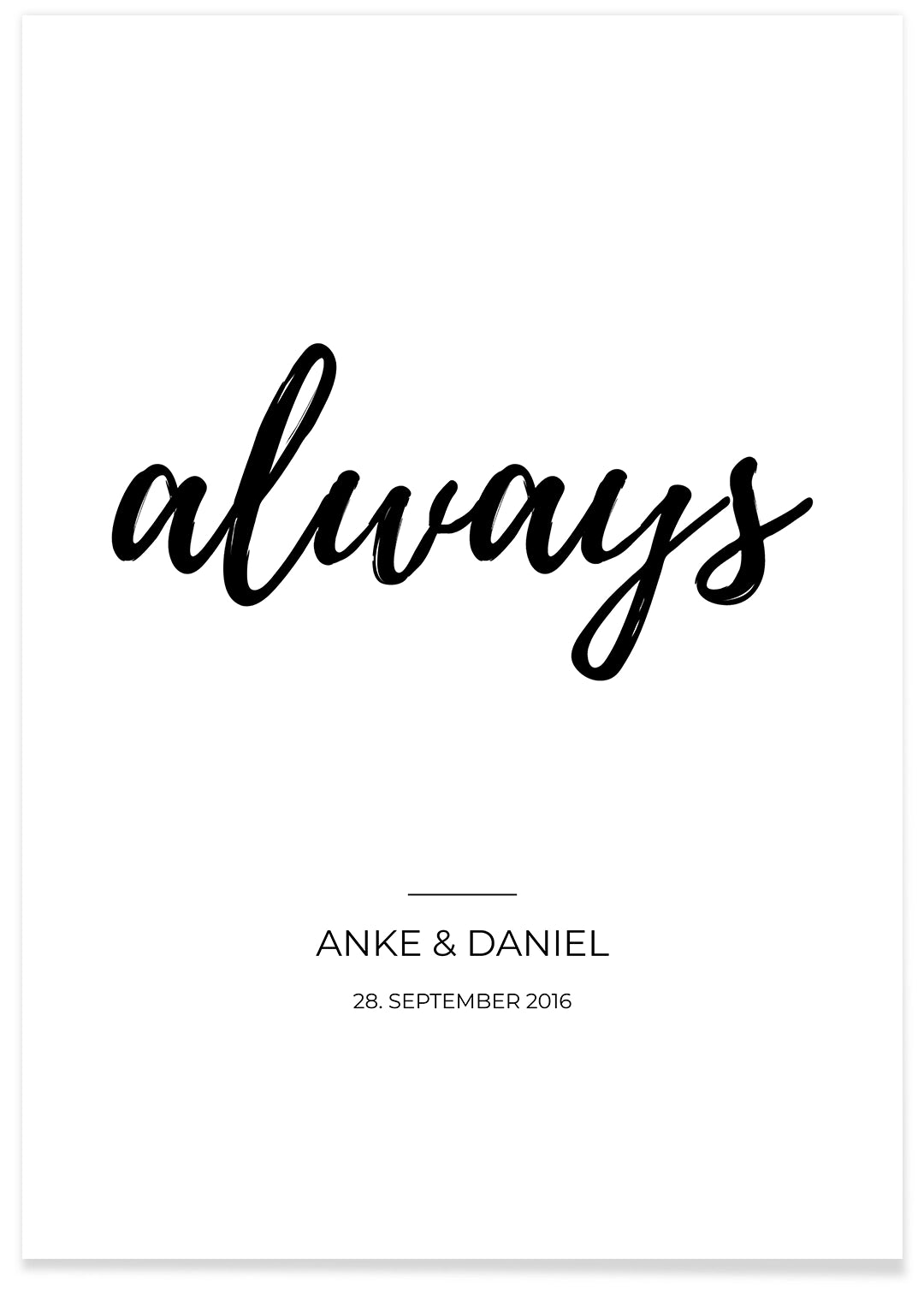 Poster "Always" famwalls