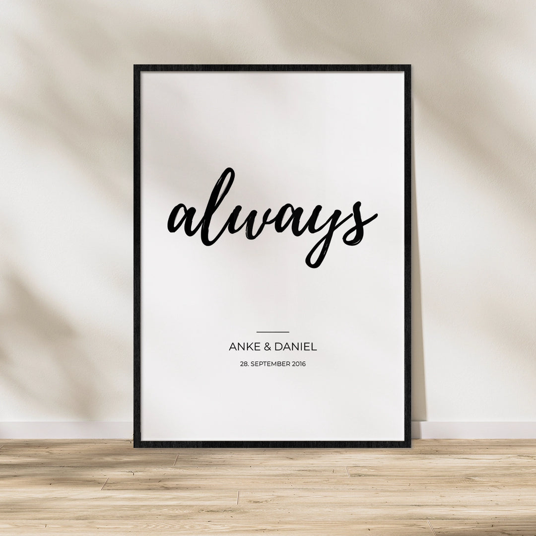 Poster "Always" famwalls