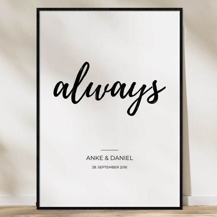 Poster "Always" - famwalls