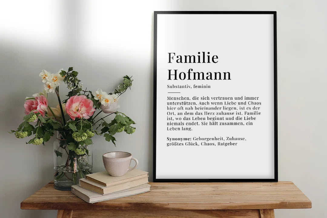 Poster "Familie Definition" famwalls