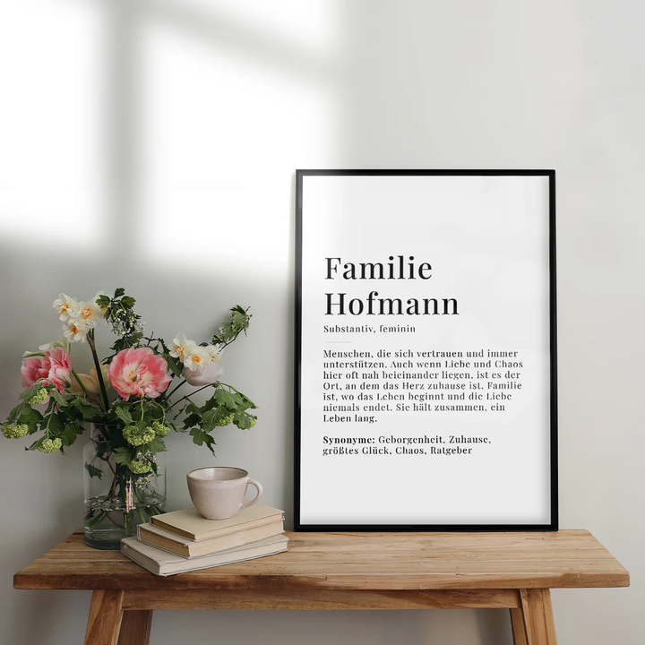 Poster "Familie Definition" famwalls