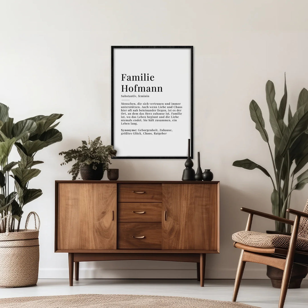 Poster "Familie Definition" famwalls