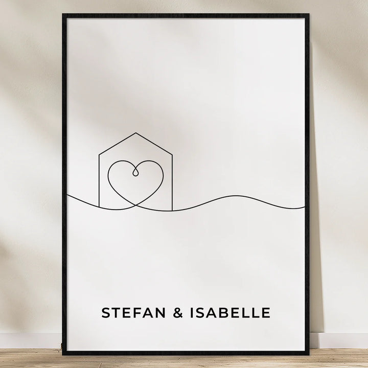 Poster "Heart&Home" - famwalls