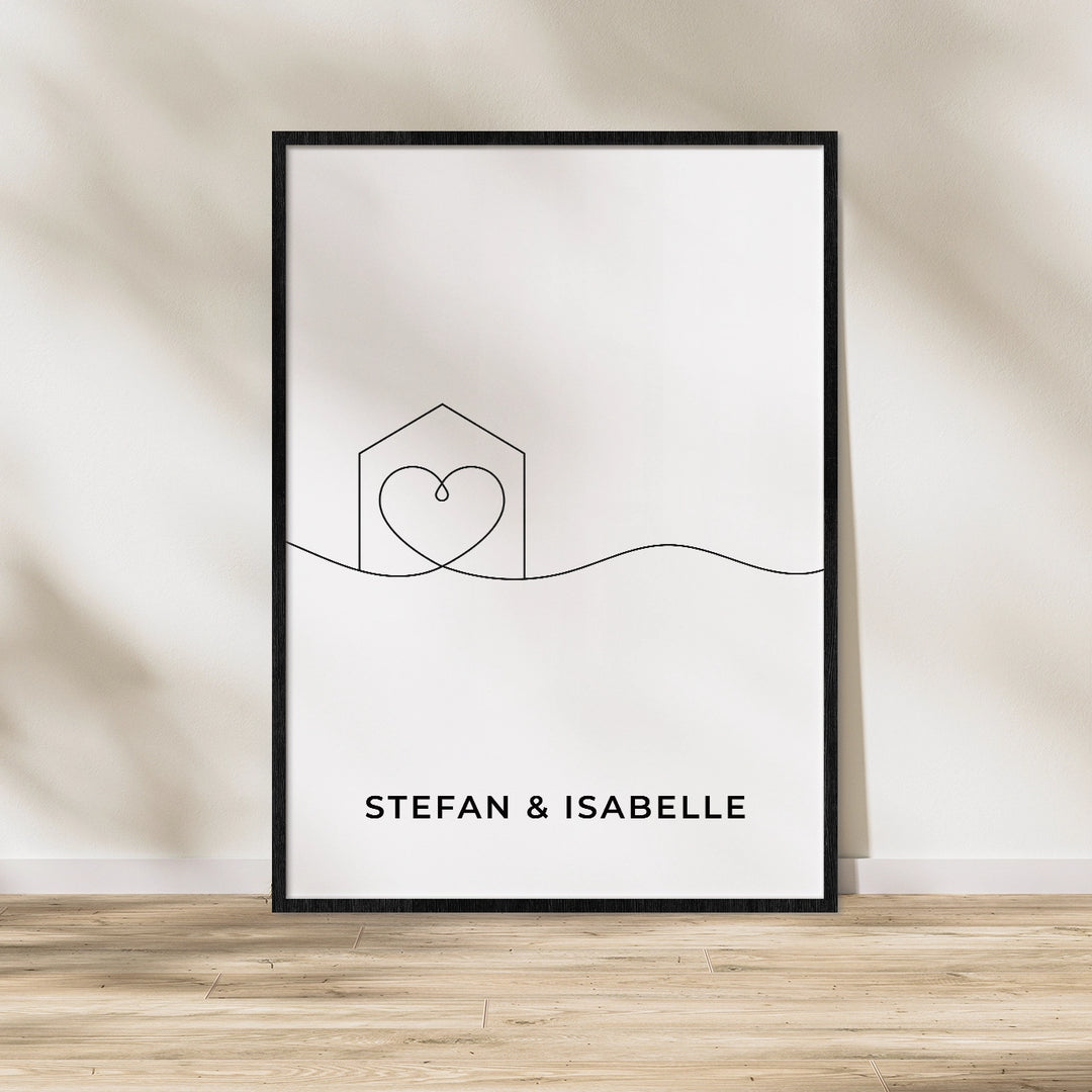 Poster "Heart&Home" famwalls