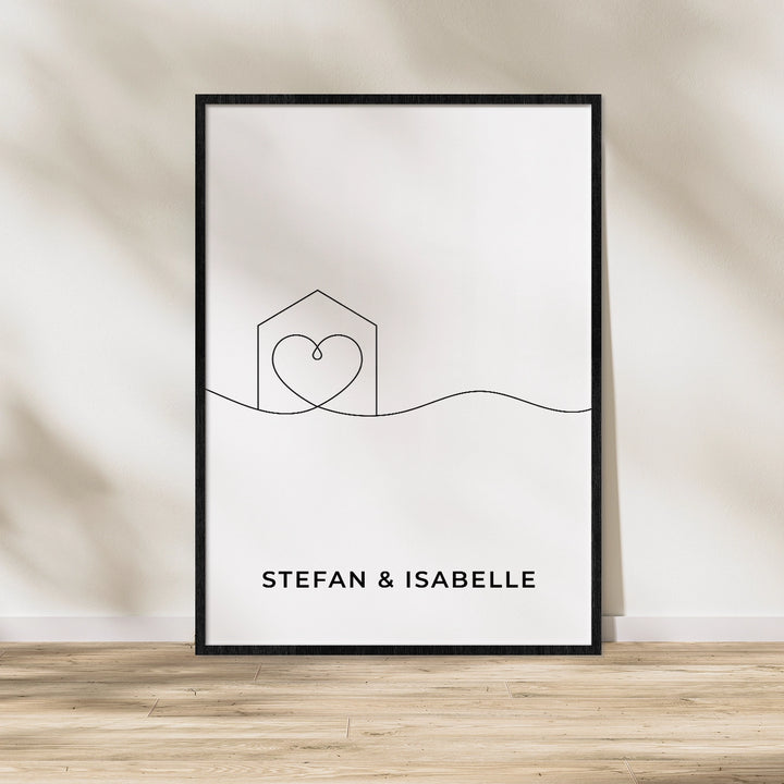 Poster "Heart&Home" famwalls