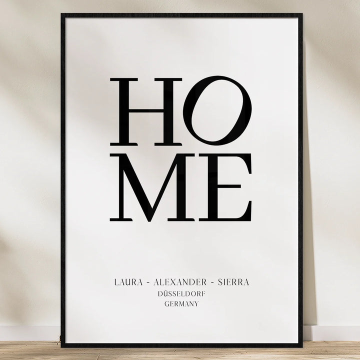 Poster "Home O" - famwalls