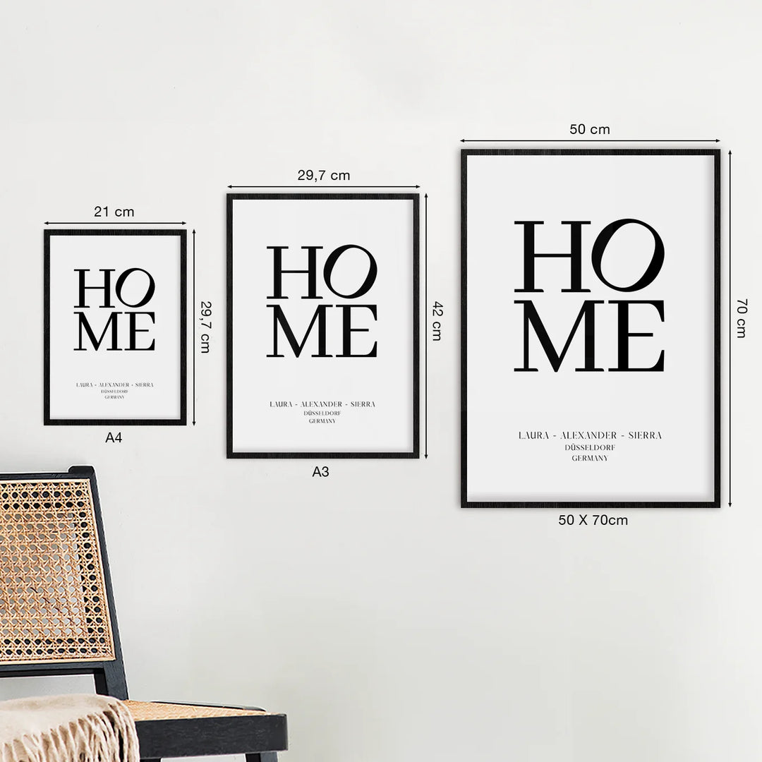 Poster "Home O" - famwalls