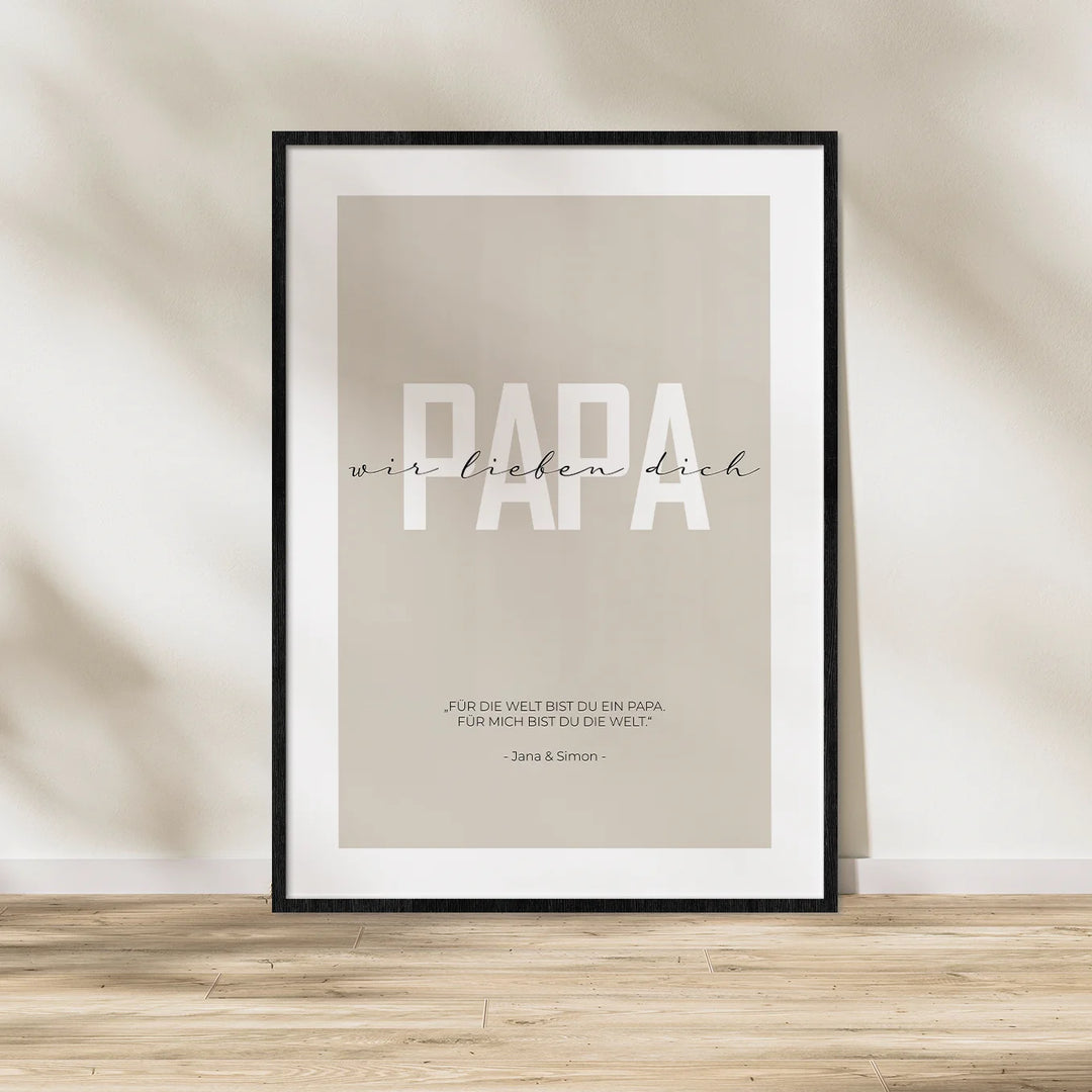 Poster "Lieber Papa" famwalls