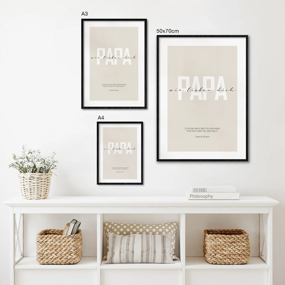 Poster "Lieber Papa" famwalls