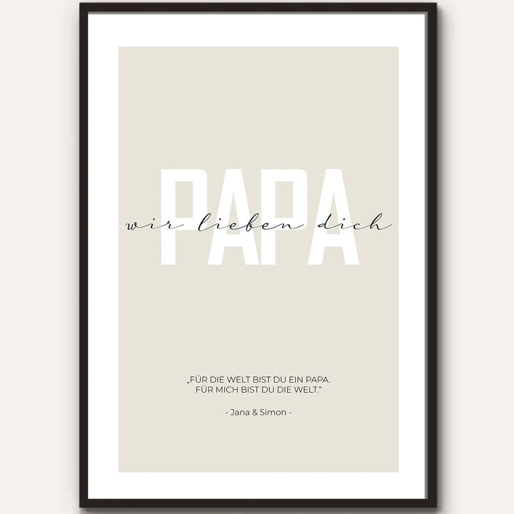 Poster "Lieber Papa" famwalls