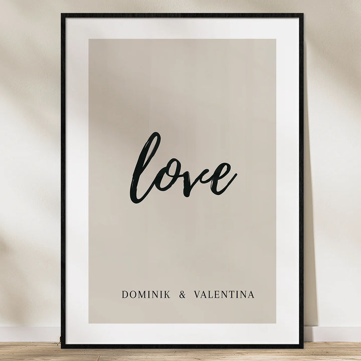 Poster "Love Names" - famwalls