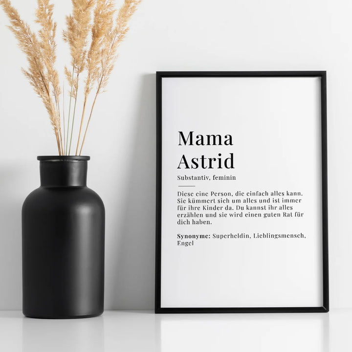 Poster "Mama Definition" famwalls