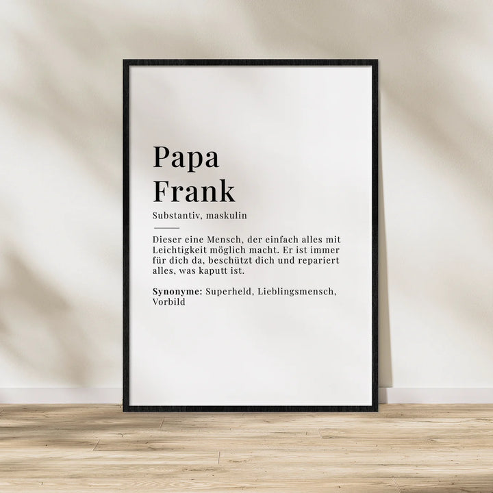 Poster "Papa Definition" famwalls