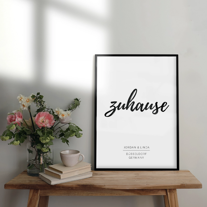 Poster "Zuhause Pinsel" famwalls