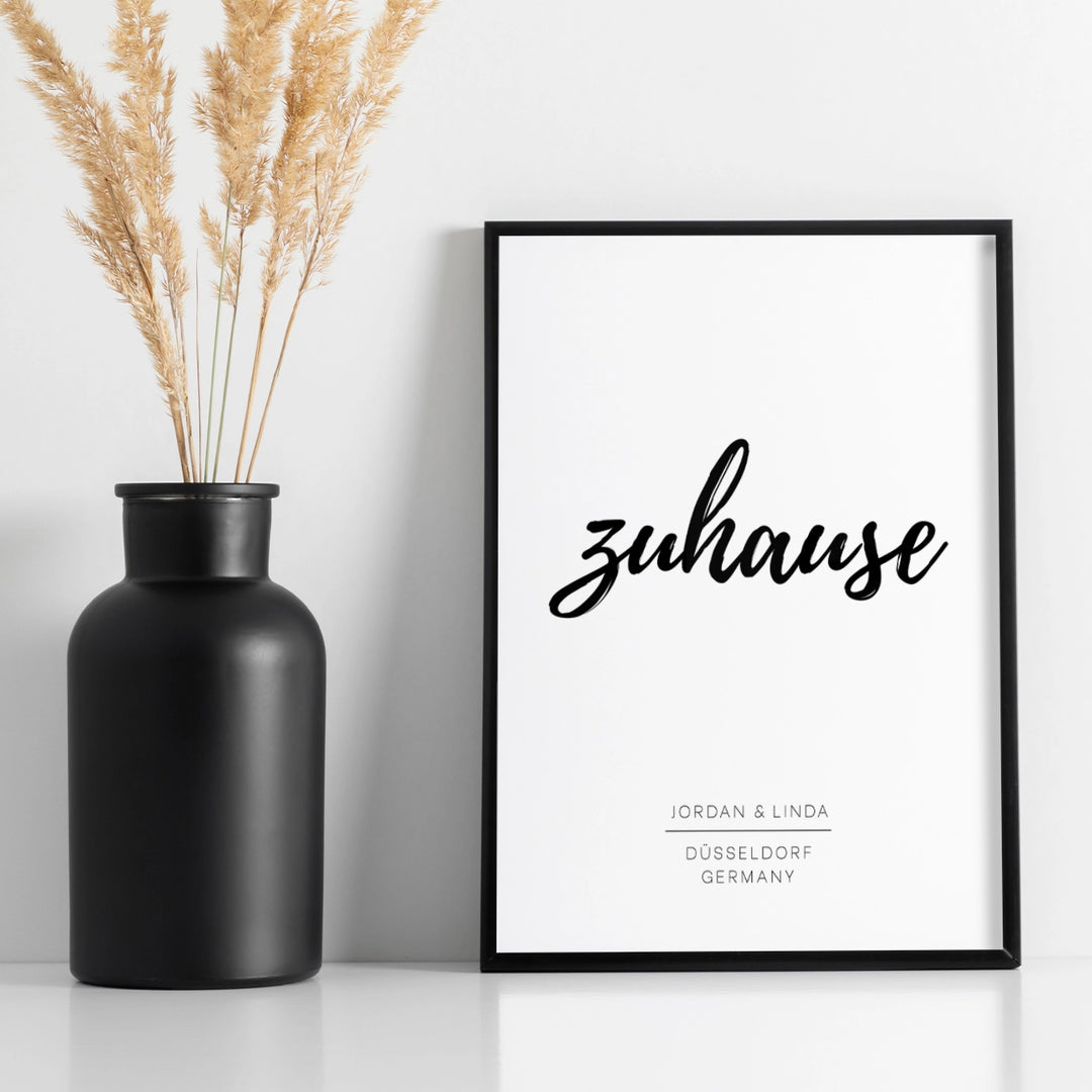 Poster "Zuhause Pinsel" famwalls