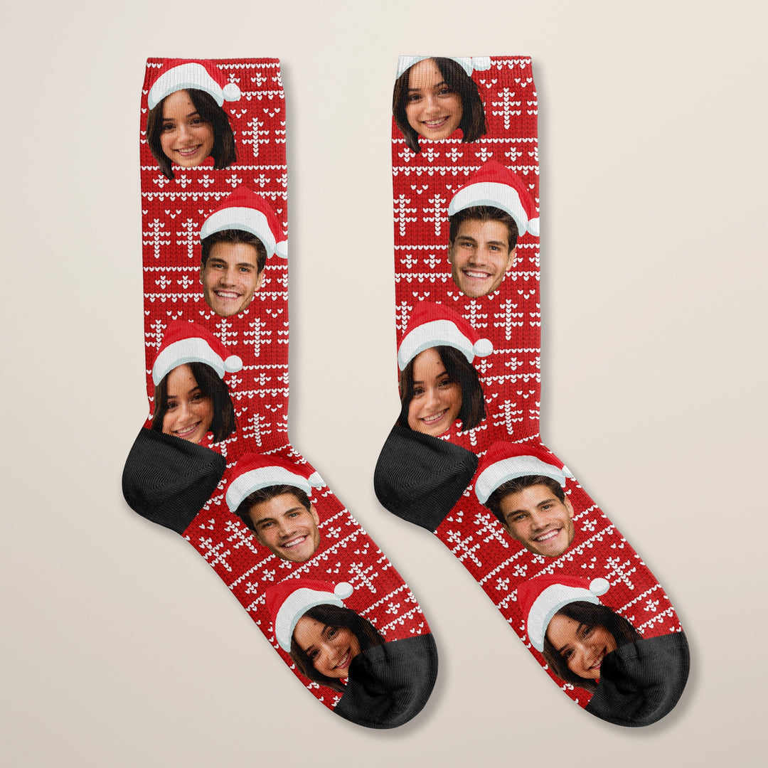 Personalisierte Socken "Weihnachten" mit Foto