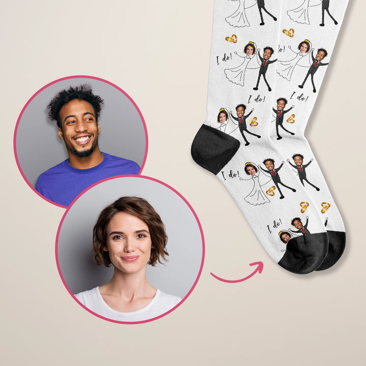 Personalized socks "Wedding Couple"