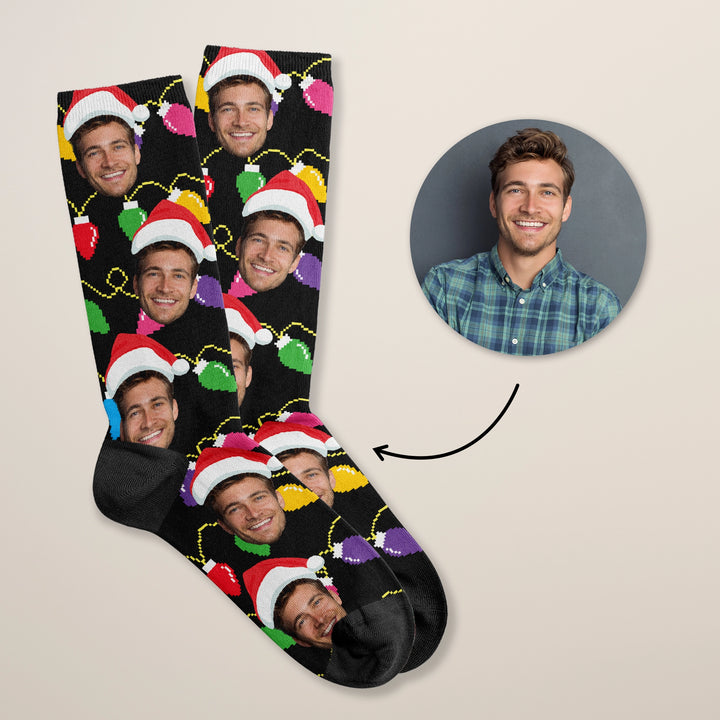 Personalisierte Socken "Weihnachten" mit Foto