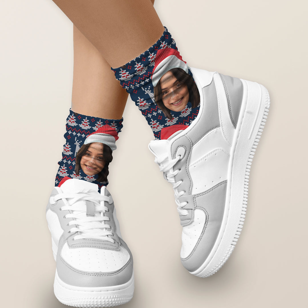 Personalisierte Socken "Weihnachten" mit Foto