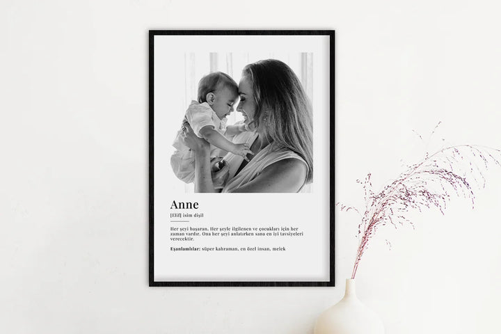 Fotoposter "Anne Definition" (Türkisch)